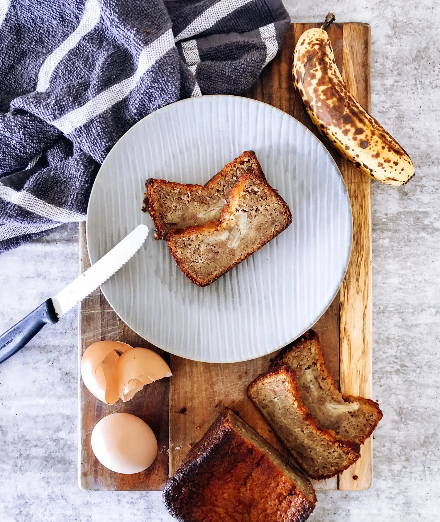 Keto banana bread made with Flour and Dough Original Nut Flour Baking Mix NZ