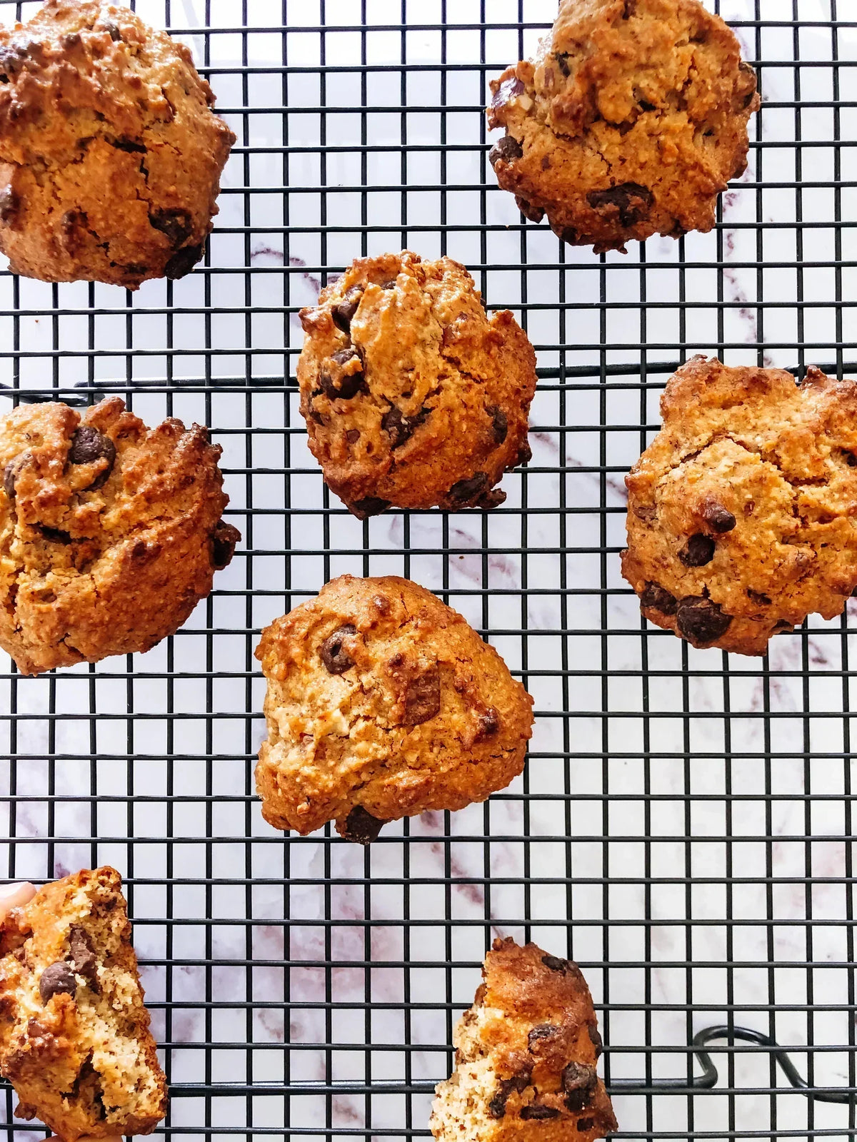Low carb keto chocolate chip cookies made with Flour and Dough Original Nut Flour Baking Mix NZ