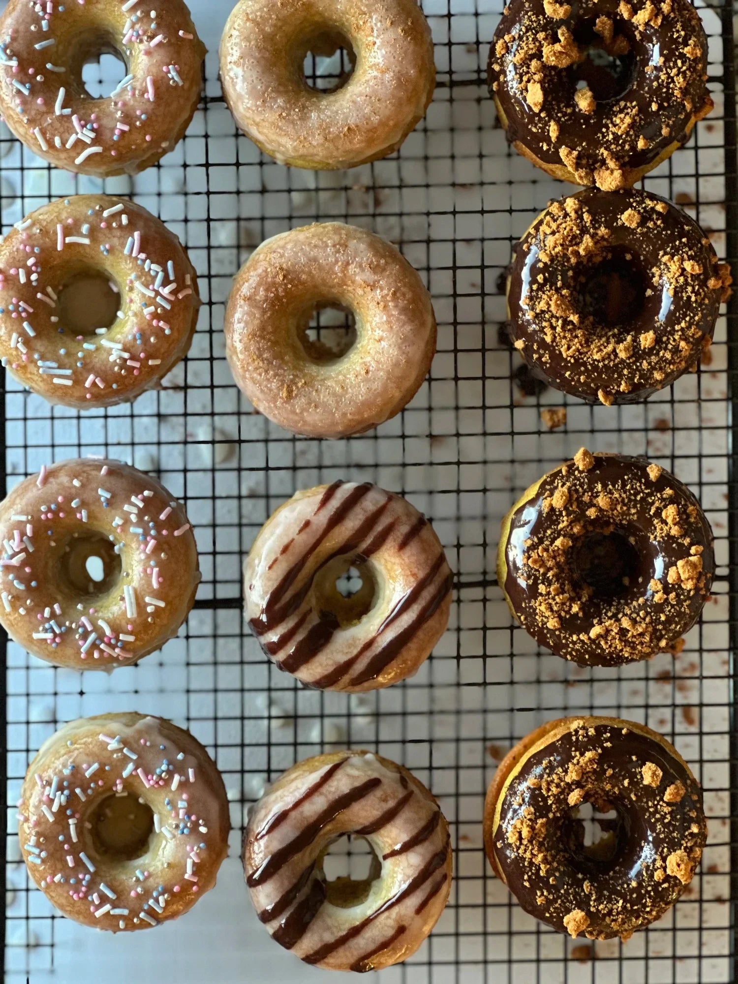 Low carb keto donuts made with Flour and Dough Original Nut Flour Bread Mix NZ 4g carbs