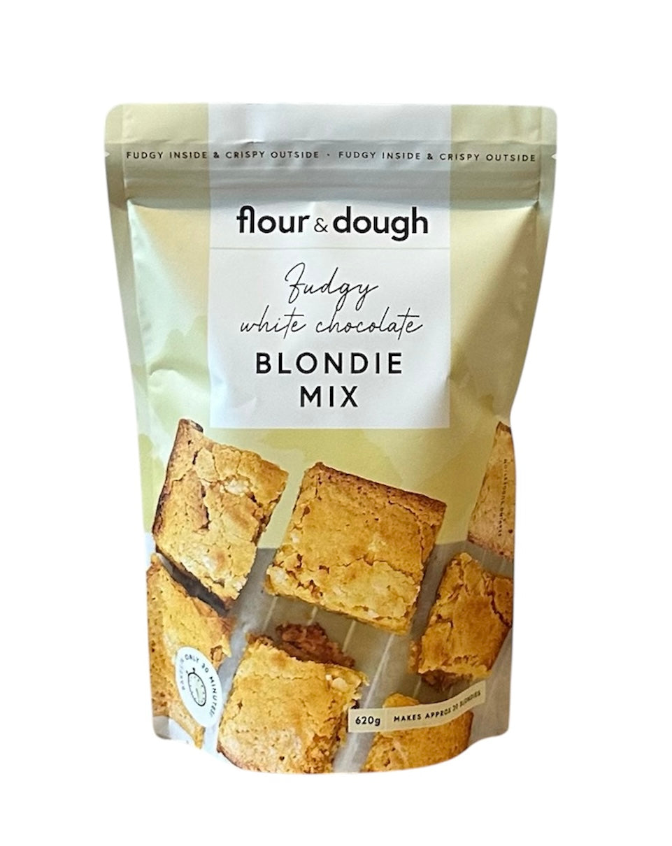 Biscoff Blondies with Flour and Dough