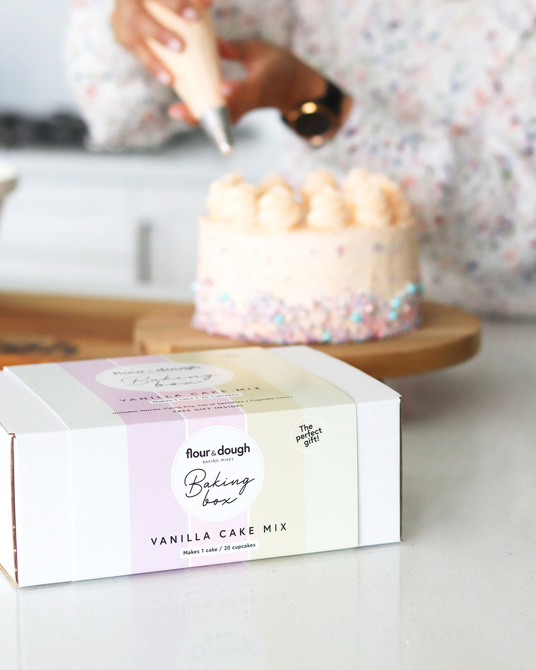 Flour and Dough Vanilla Cake and Cupcake Baking Mix NZ made