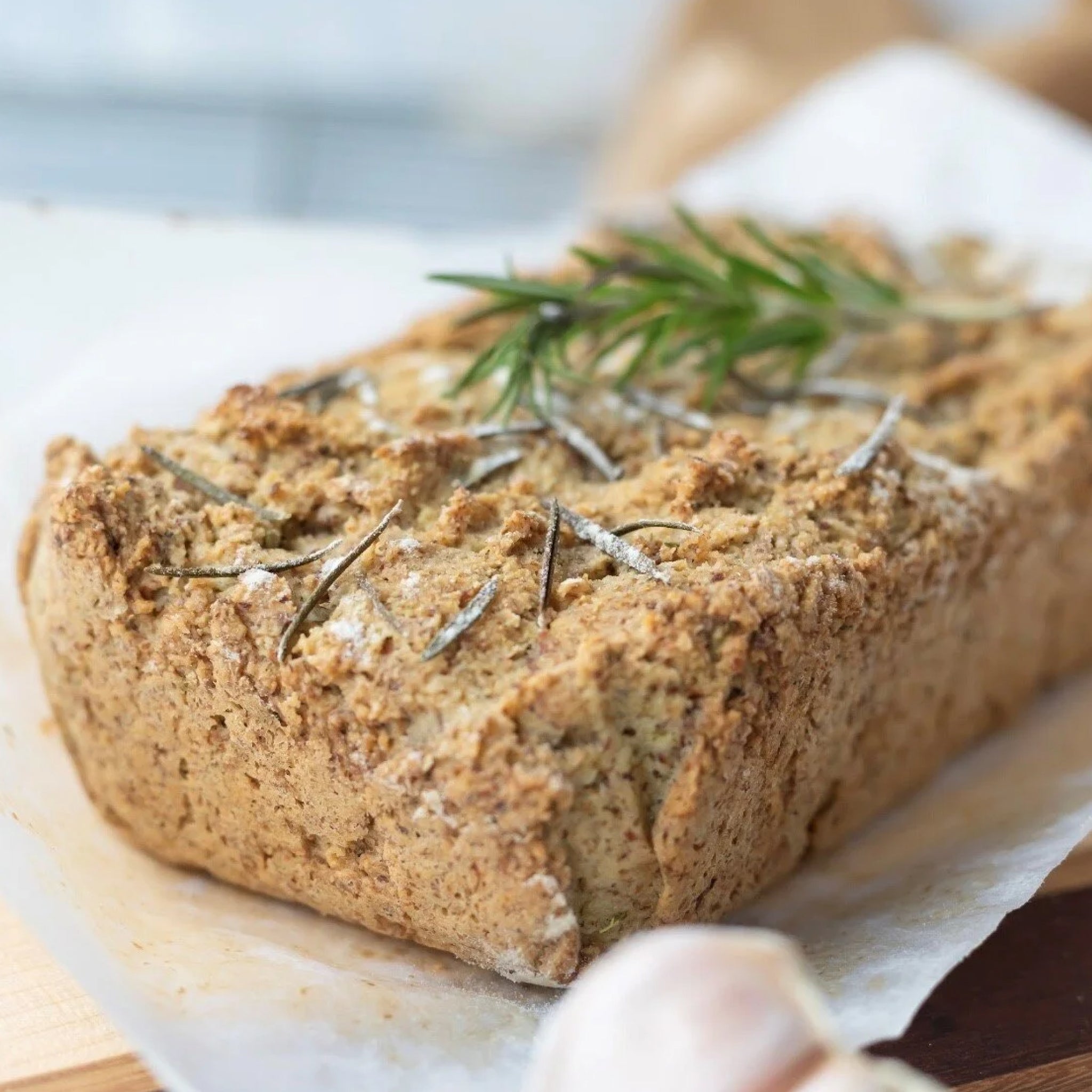 flour and dough keto rosemary garlic bread baking mix