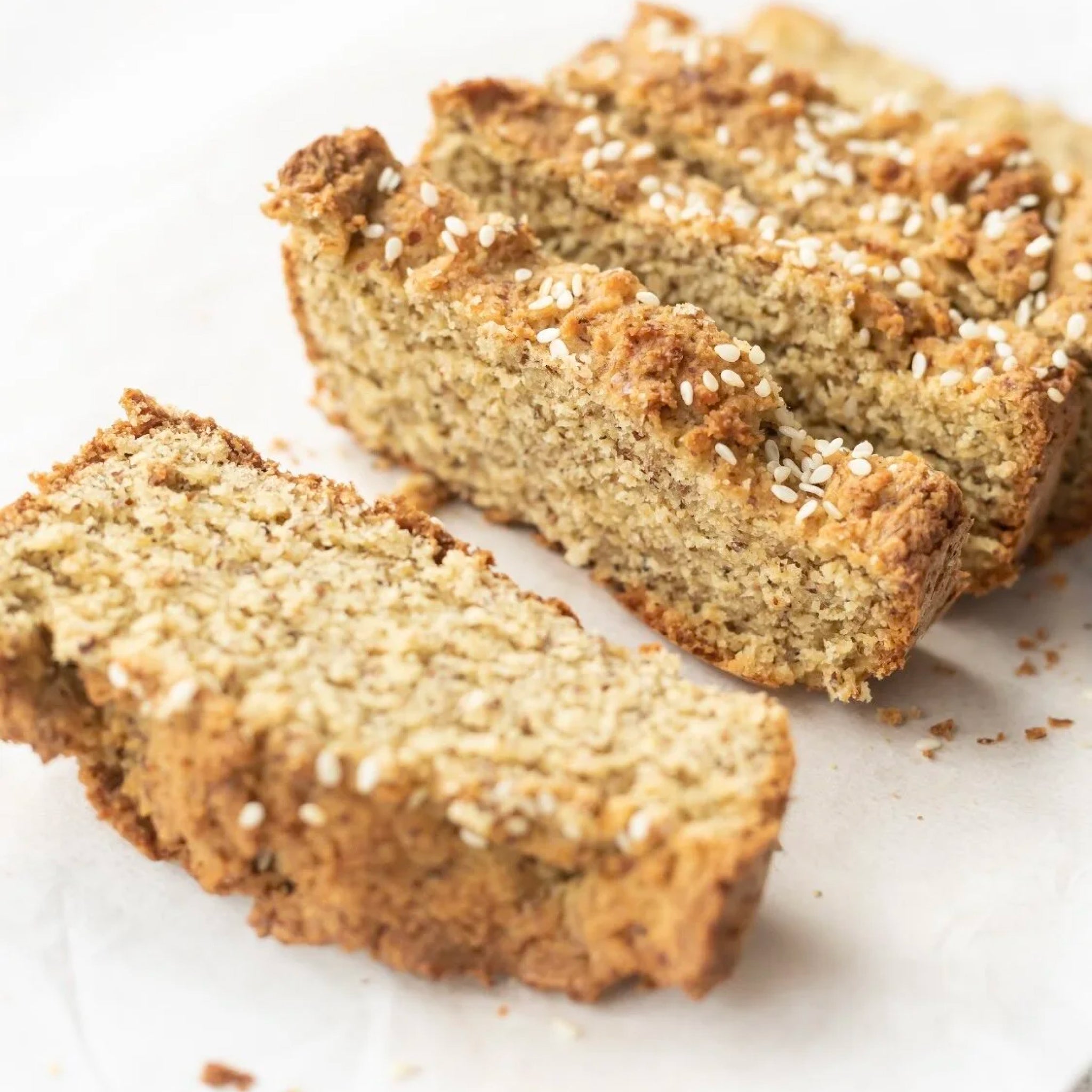 flour and dough keto bread mix sliced