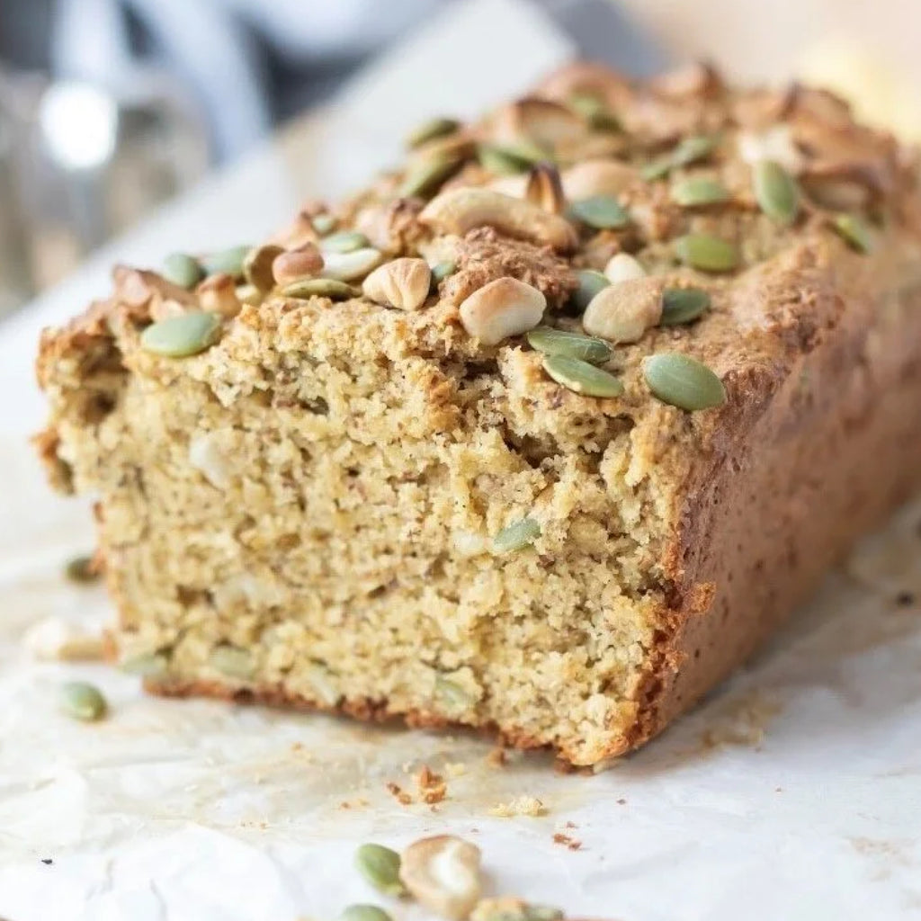 flour and dough pumpkin and cashew keto bread baking mix