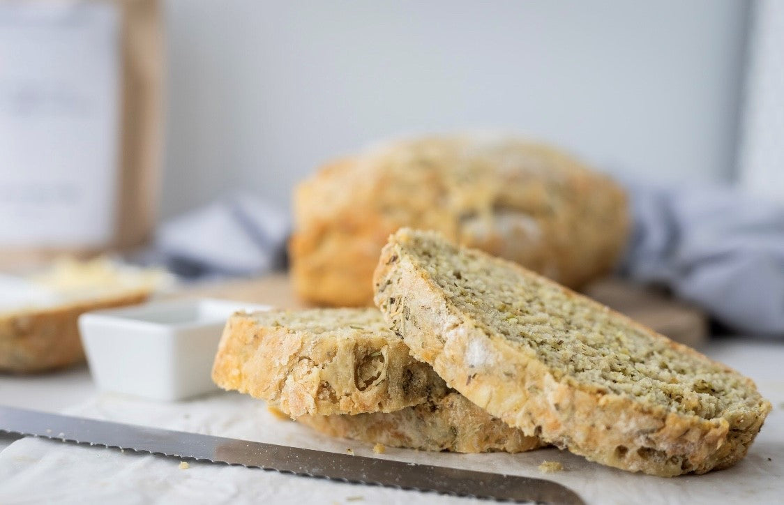 flour and dough oregano garlic and sage beer bread baking mix