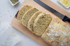 flour and dough oregano garlic and sage mix and bake bread