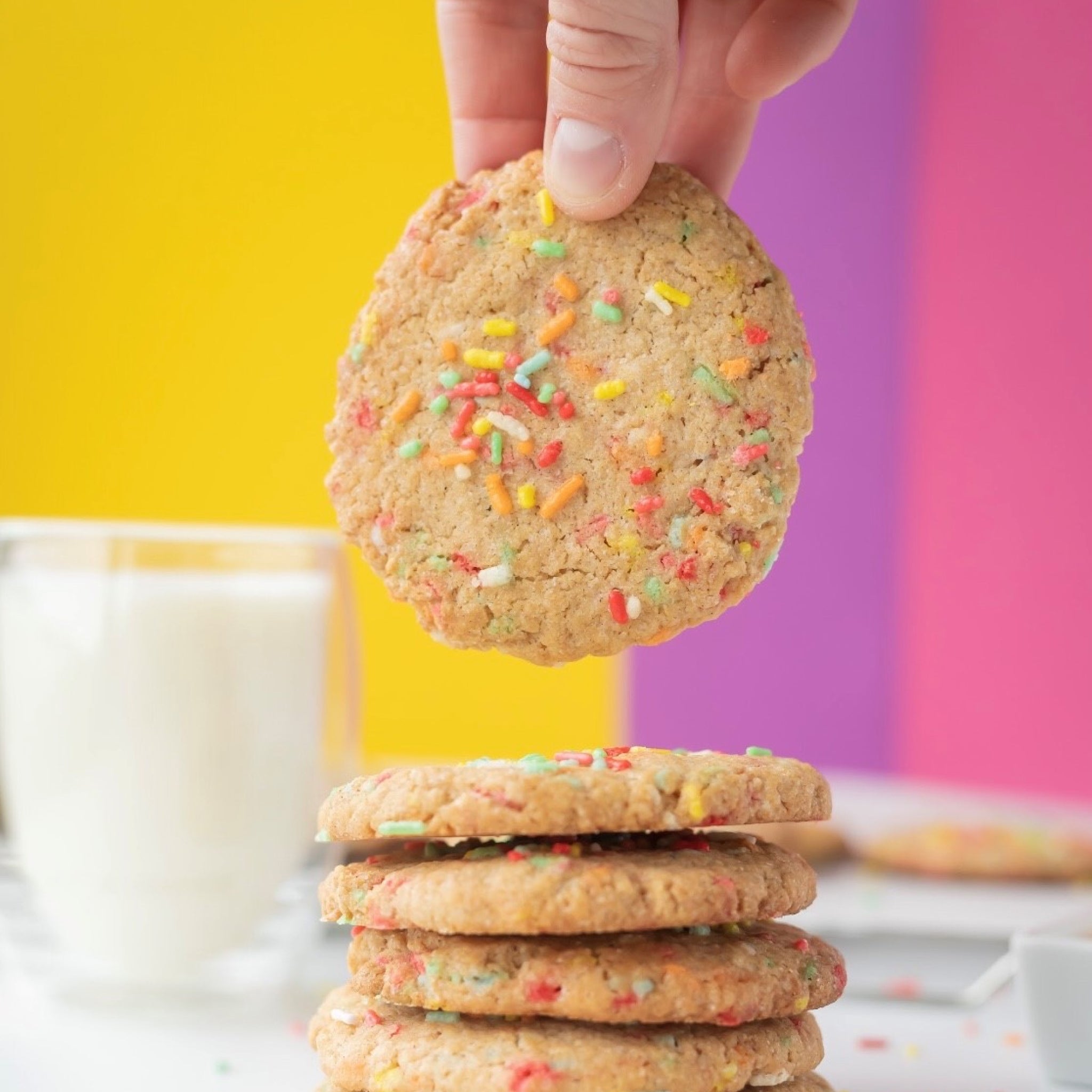 flour and dough sprinkle sugar cookies baking mix