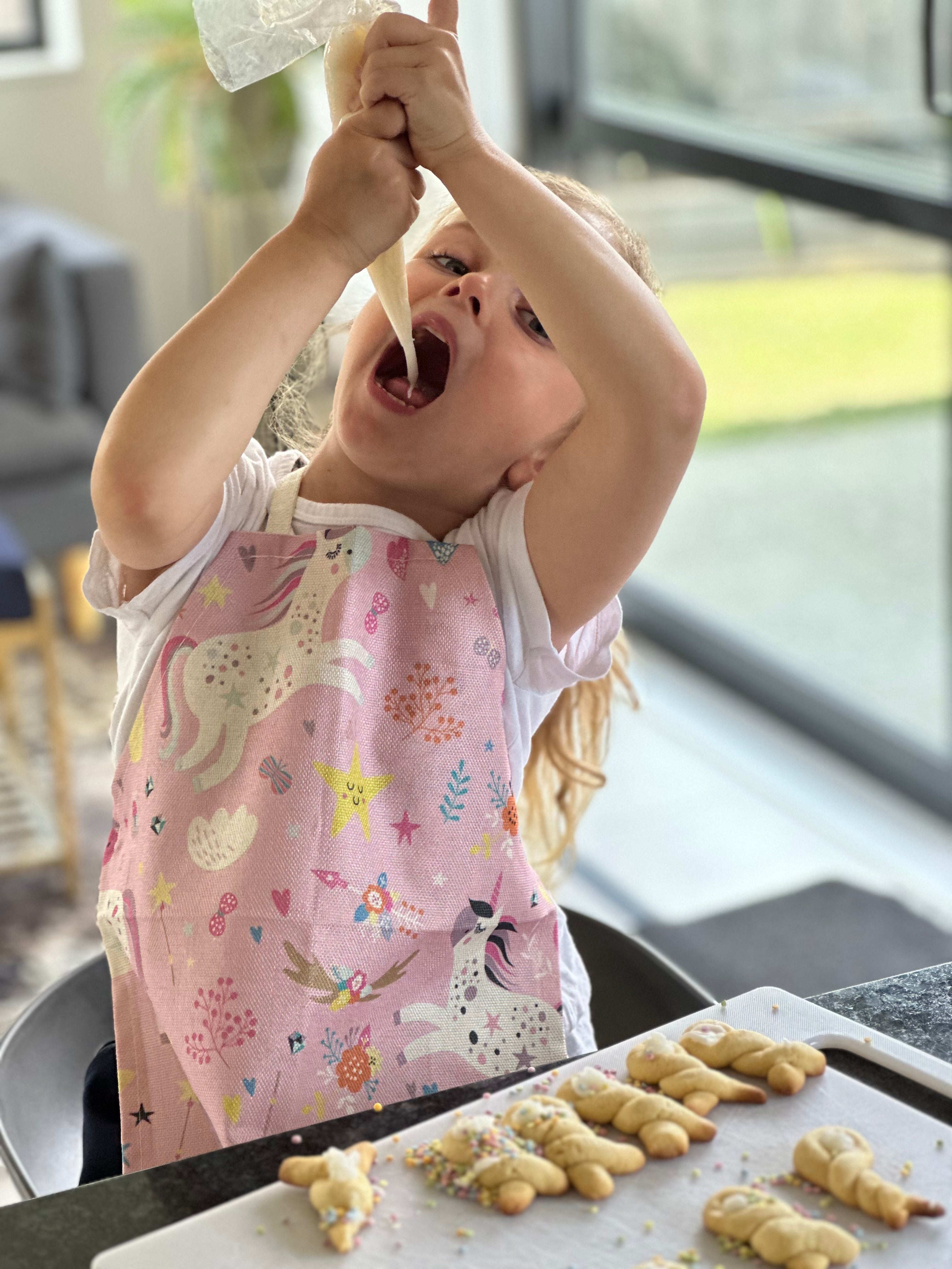 unicorn apron for girls 