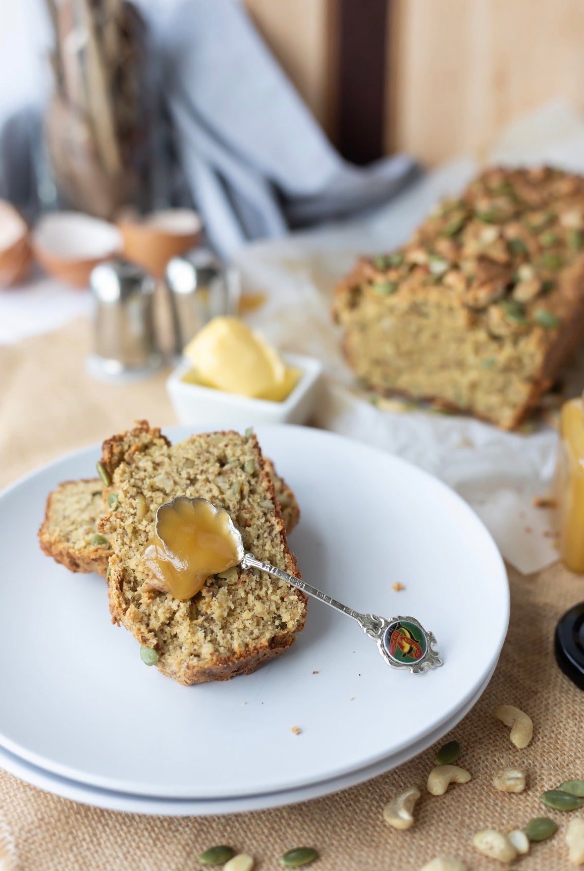 best keto pumpkin and cashew loaf flour and dough