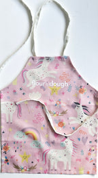 unicorn baking apron for kids