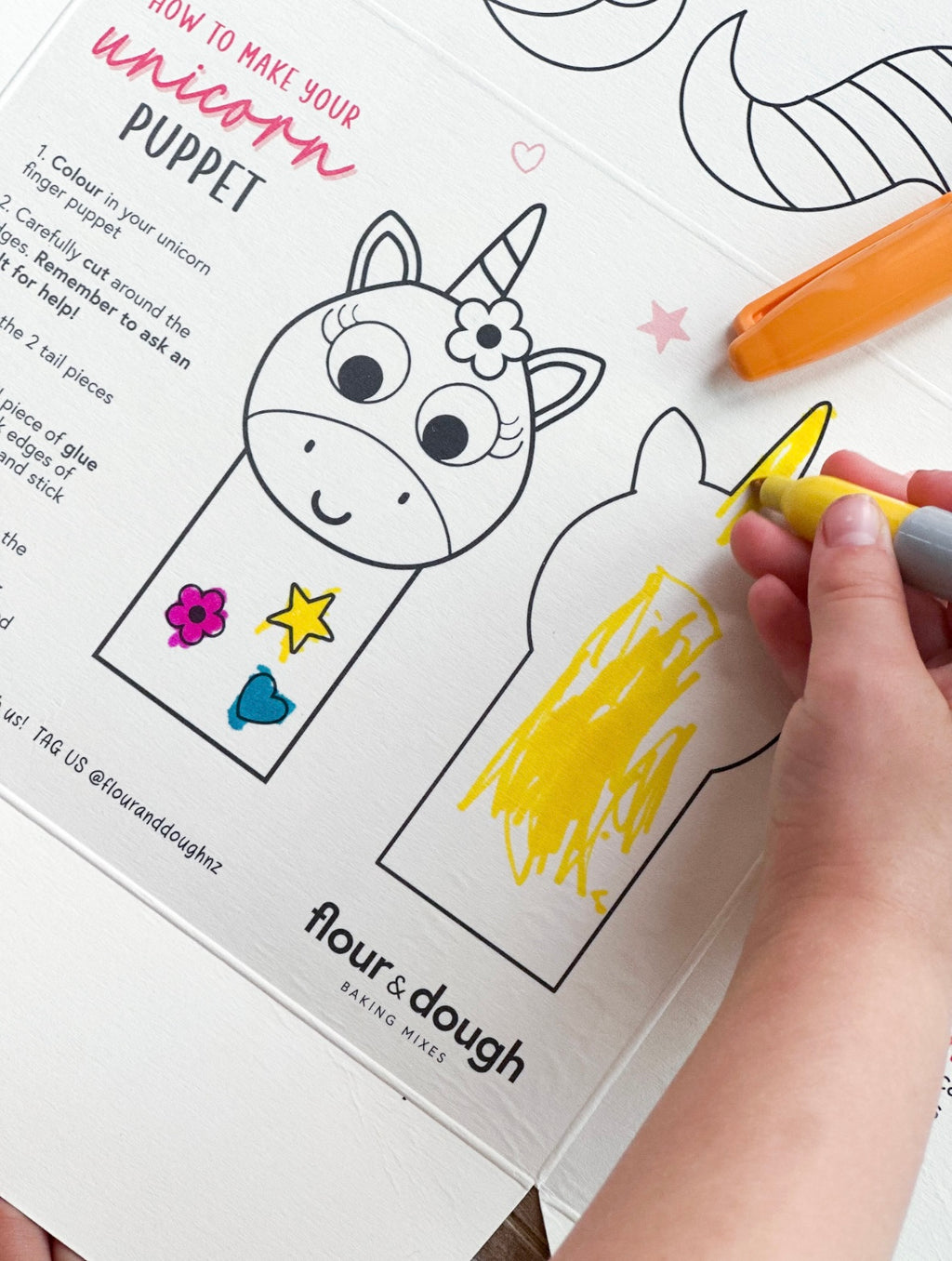 unicorn cookies and craft box for kids